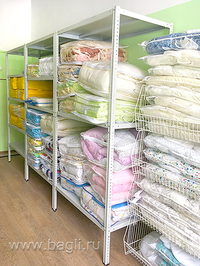 Склад интернет-магазина одежды для новорожденных